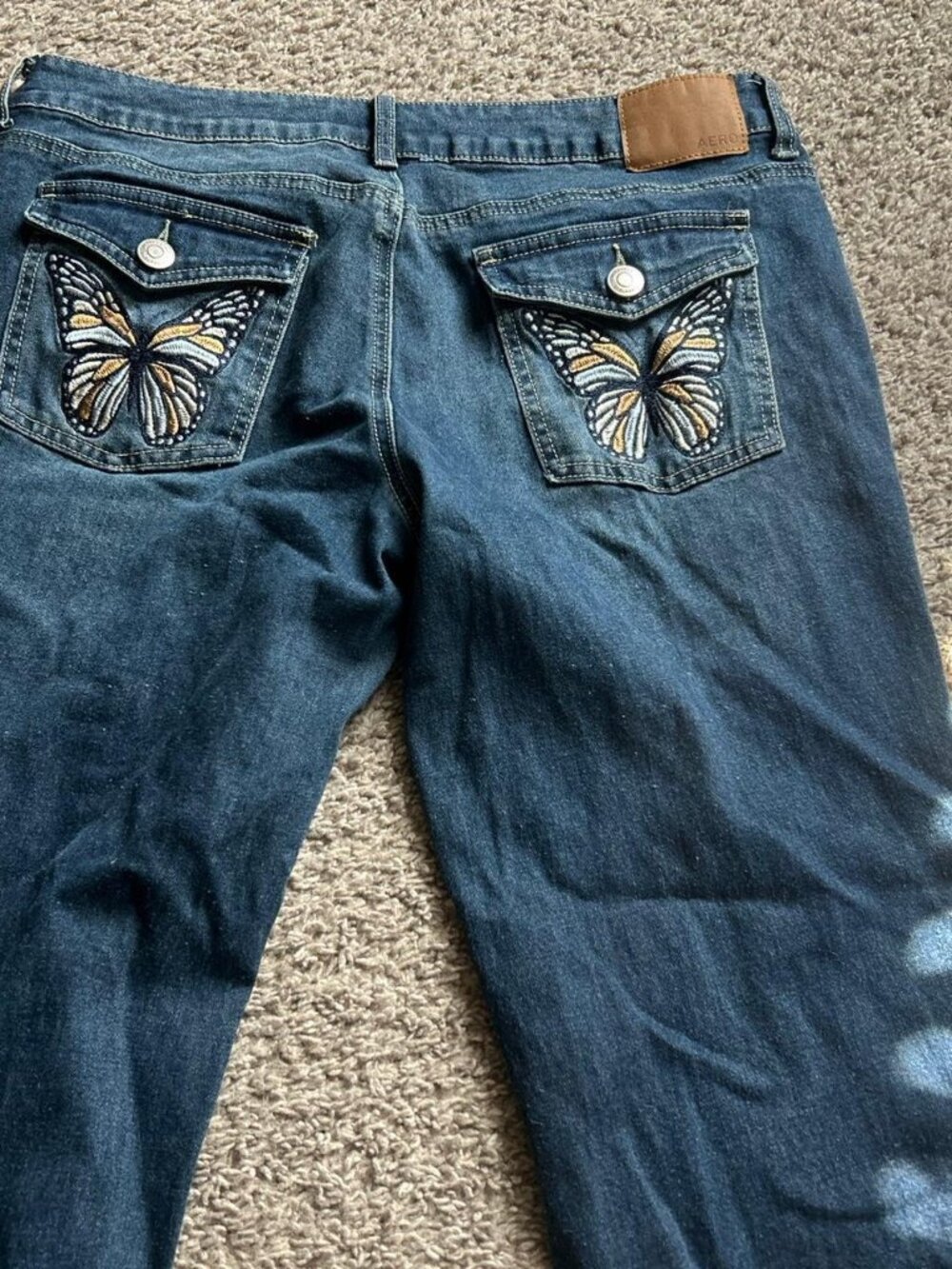 Aeropostale Women's Blue and Navy Jeans